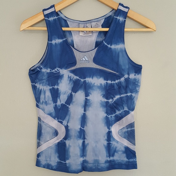 Adidas Athletic Stretch Tank Singlet Hand Dyed - Picture 1 of 8